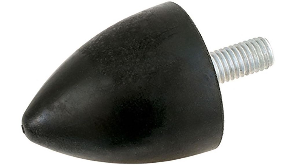Conical Damper, 370kg, M12, Rubber